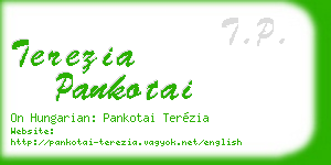 terezia pankotai business card