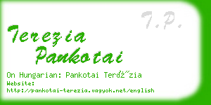 terezia pankotai business card